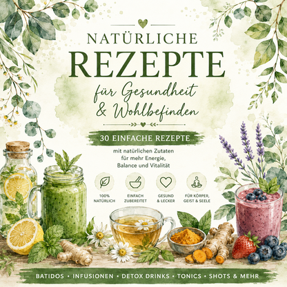 🌿 Natürliche Rezepte – 30 Rezepte für Wohlbefinden &amp; Genuss